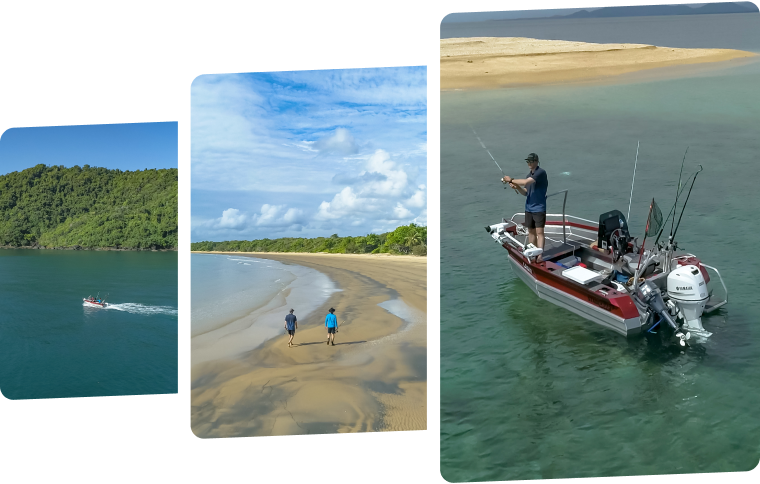 three images of adventure tour options
